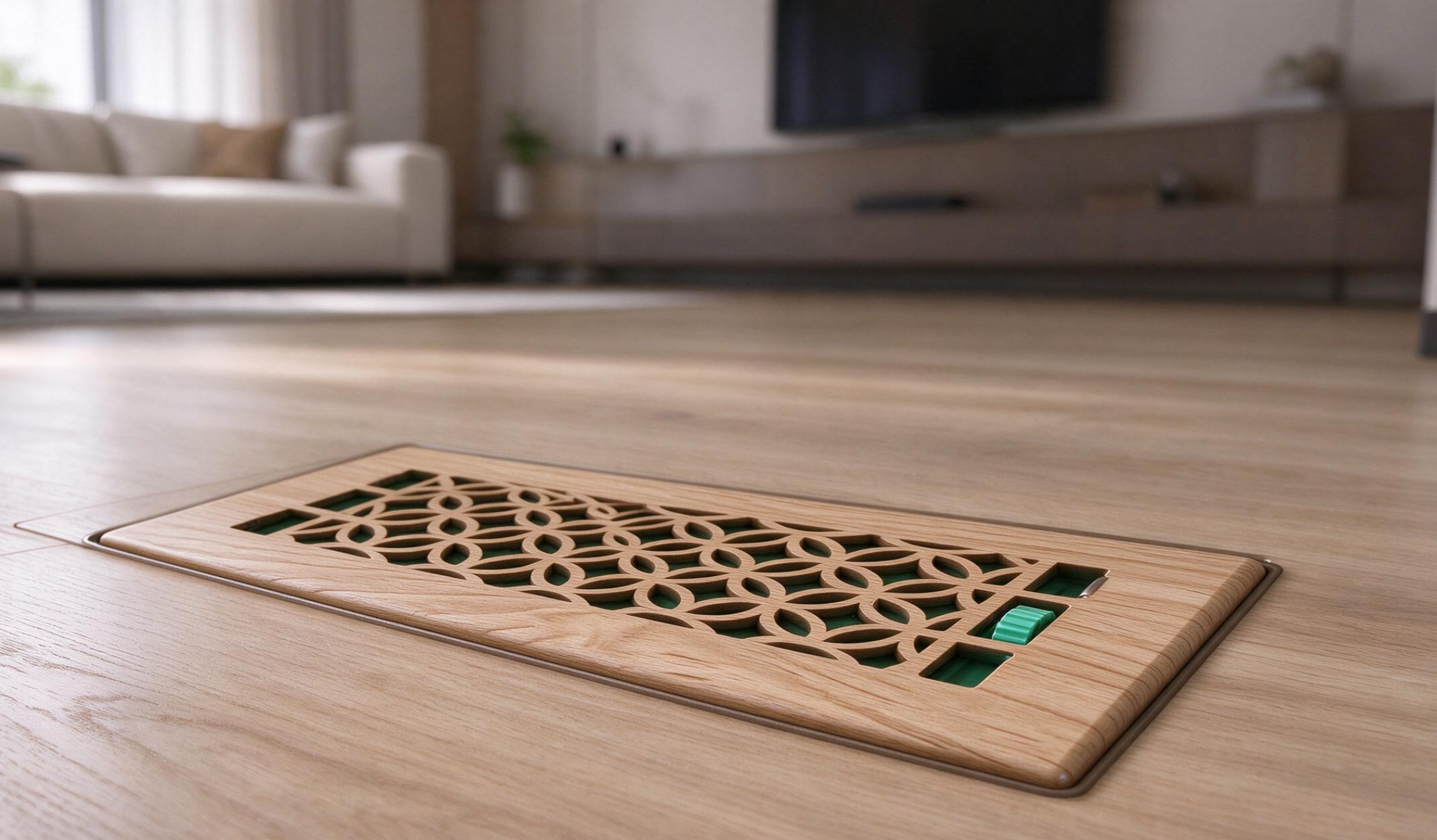 Modern Canadian home interior with HVAC system